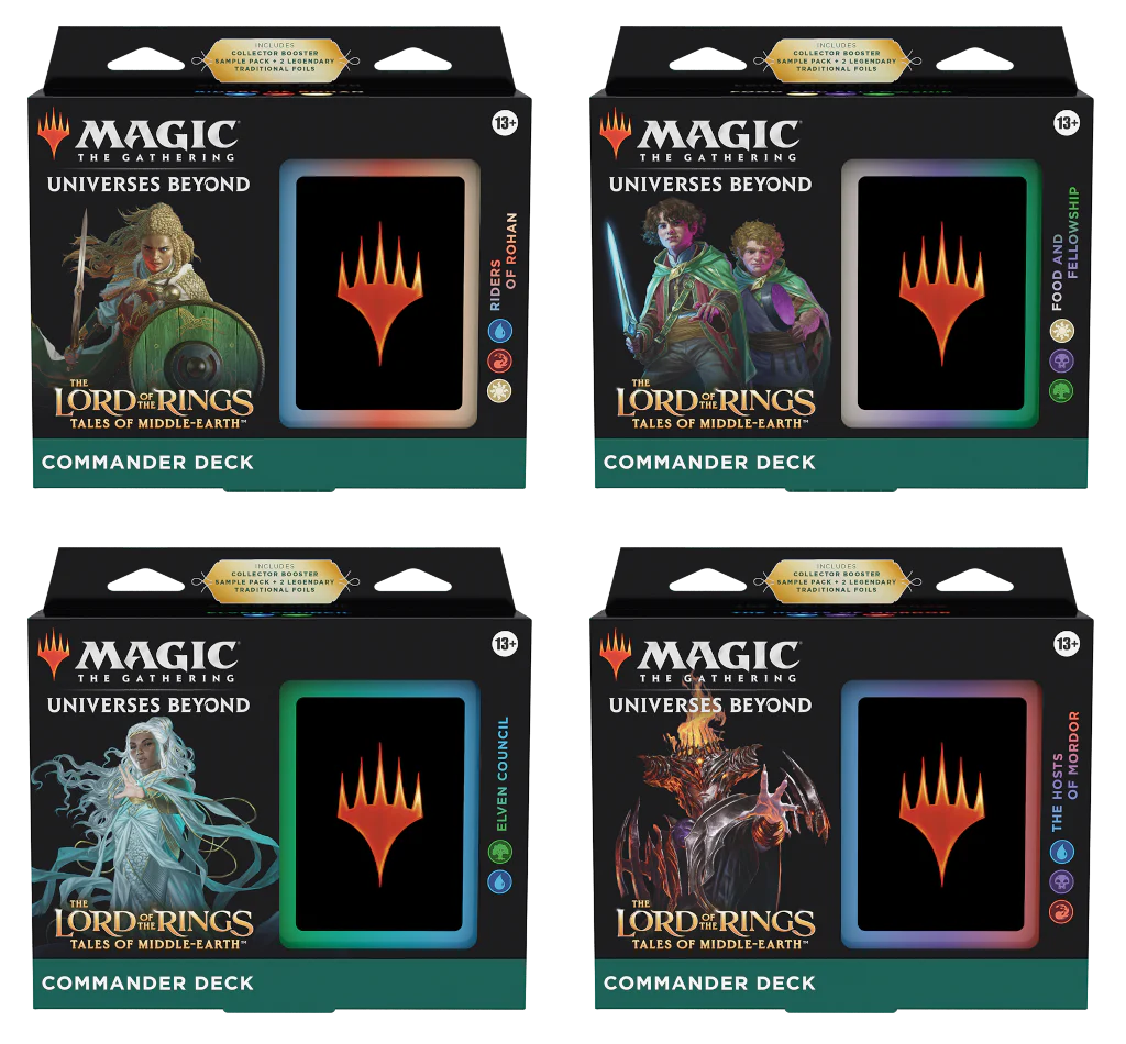 MTG Lord of the Rings Tales of MiddleEarth Commander Deck Display