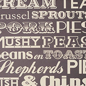 ENGLISH DINNER WALLPAPER GREY