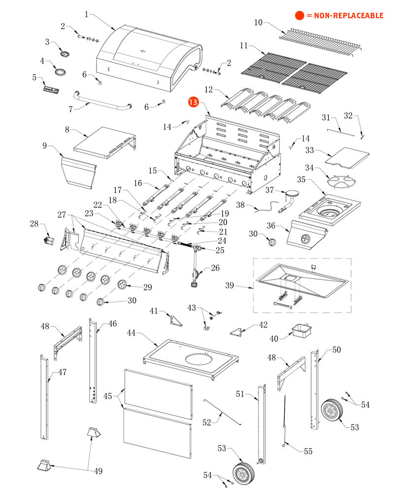 replacement grill parts for your Nexgrill 720-0888A