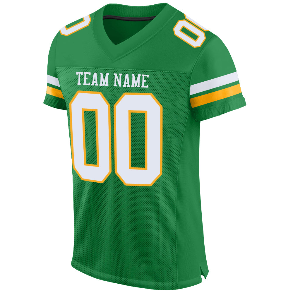 green and gold football jersey