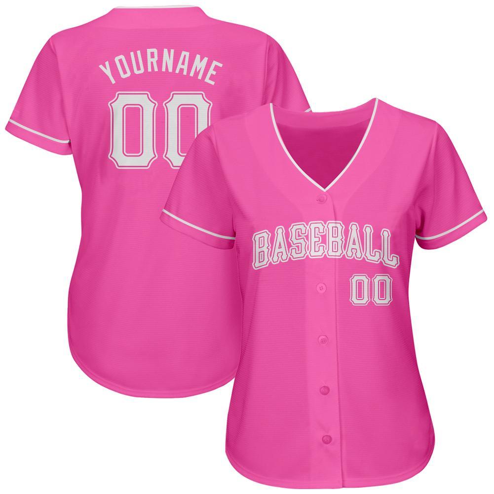 pink and white jersey