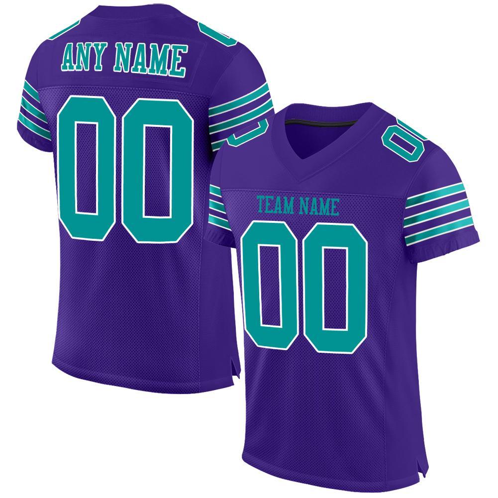 green purple and white jersey