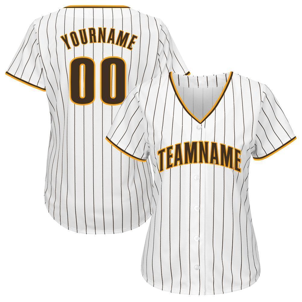 white and gold baseball jersey