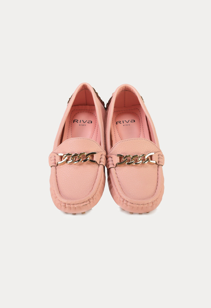Solid Pebble Sole Loafer Shoes – ZAY