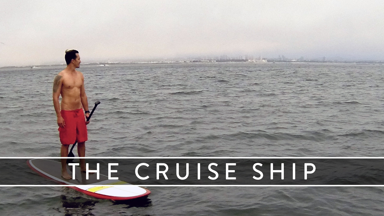 cruise ship cruiser paddle board banner