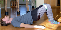 Try this Bridge Exercise with Rainbow Mini Loops to Strengthen Your Hips