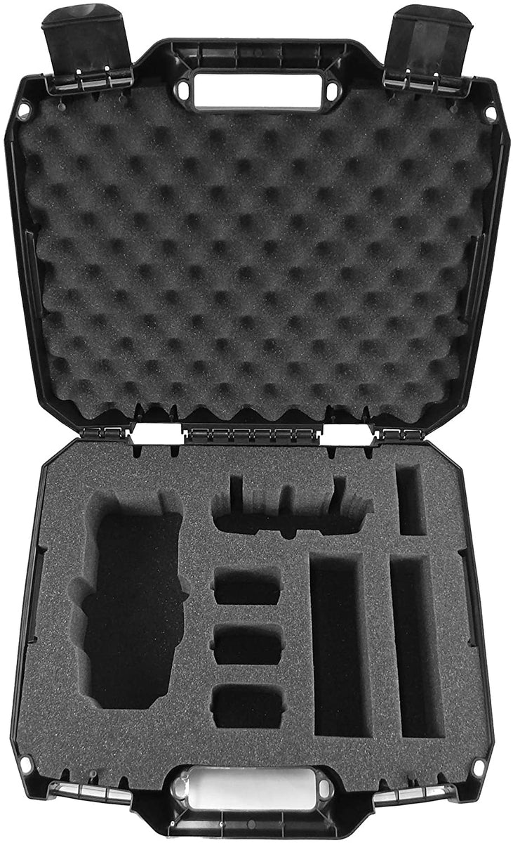 Casematix Waterproof Case Compatible with DJI Mavic Mini Ultralight Drone and Accessories Customizable Foam Interior with Airtight Rugged Travel Shell