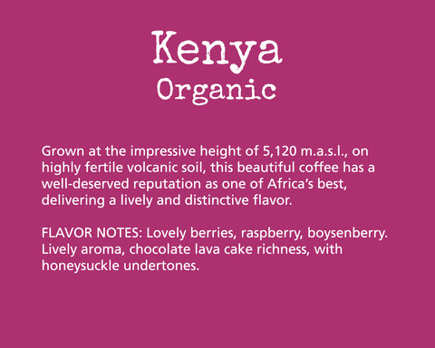 Kenya Organic Aharon Coffee