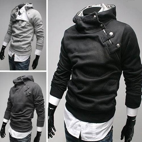 collar hoodie mens