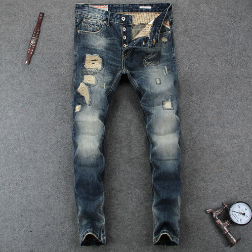 mens designer distressed jeans