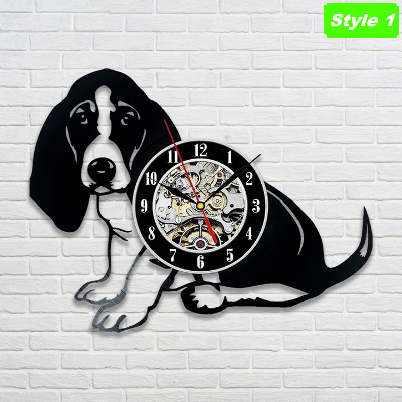 Basset Hound Frameless Borderless Wall Clock Nice For Gifts or Decor F38 