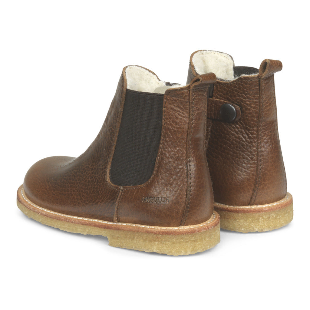 angulus chelsea boot with wool lining