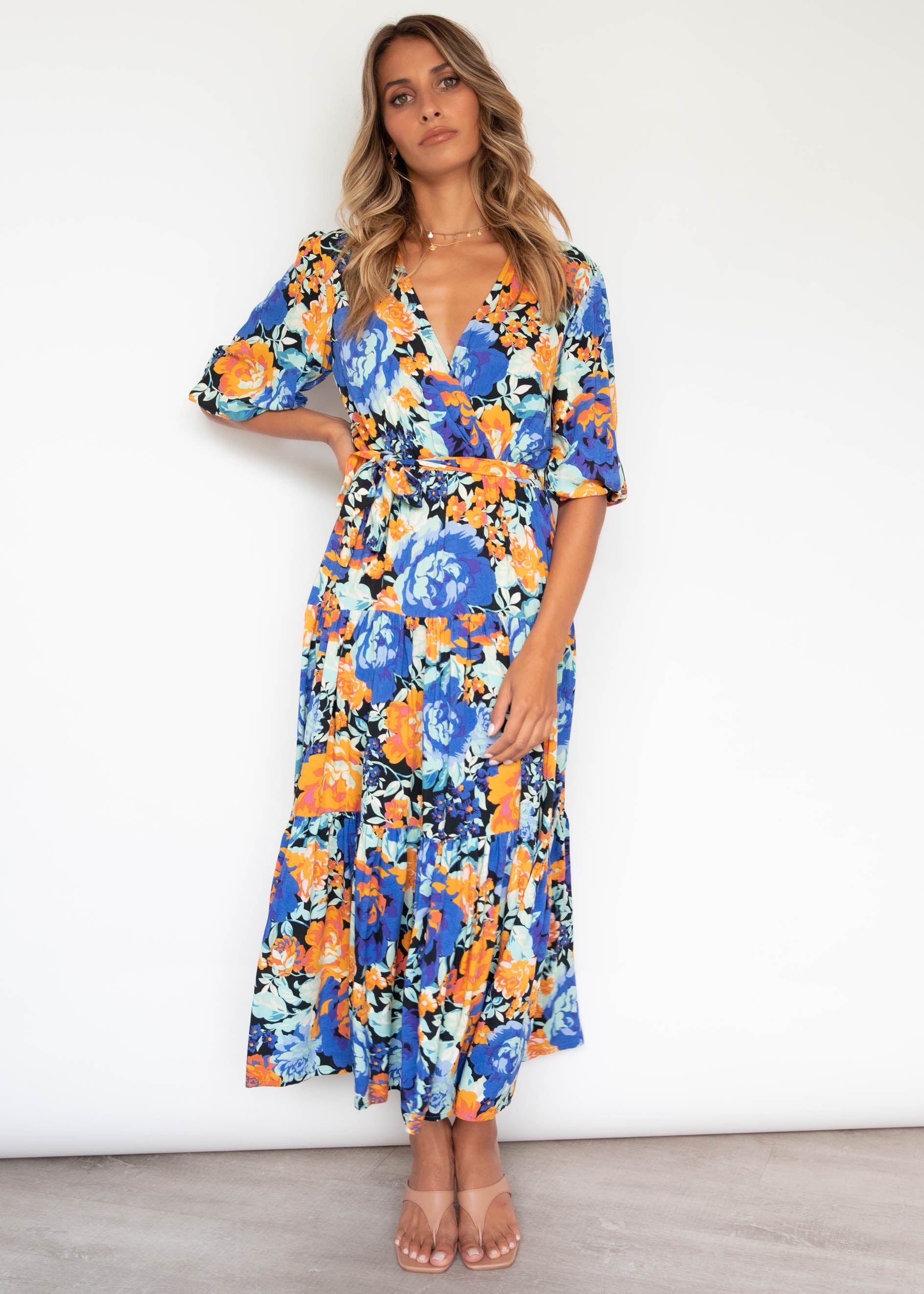 Lavidia Midi Dress - Chicago Blue
