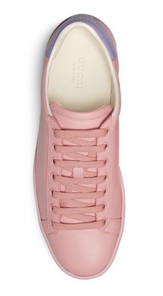 pink gucci ace sneakers