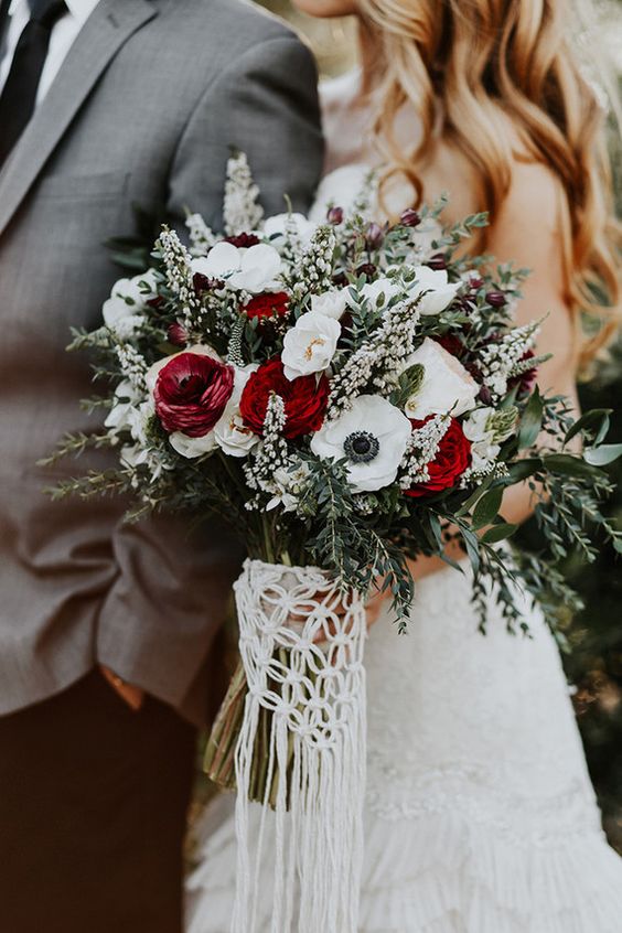 christmas wedding bouquet