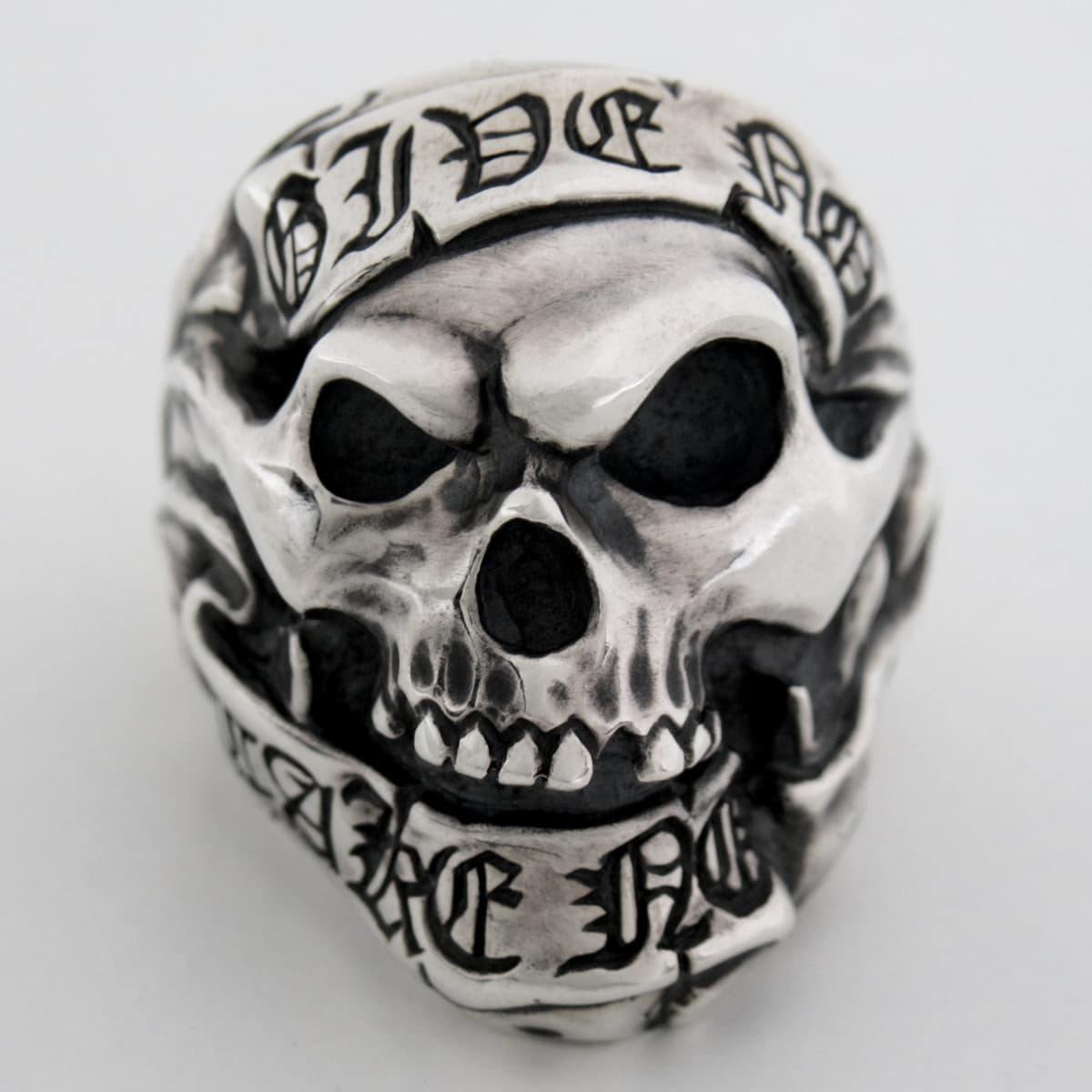 Give No Take No Skull Ring