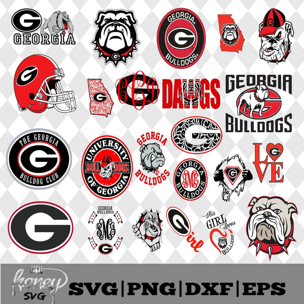 Georgia Bulldogs NCAA Svg, Dxf, Eps, Png – Honey SVG