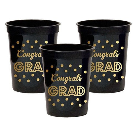 Graduation Theme Plastic Cups from Beads by the Dozen, New Orleans