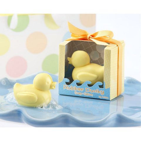 Cute Yellow Rubber Ducks Bubbles Baby Shower Wrapping Paper