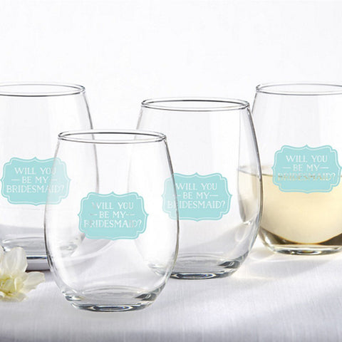 Bridesmaid Gift Drinking Glasses