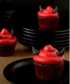 devil cupcakes,halloween devil decorations,halloween sweets