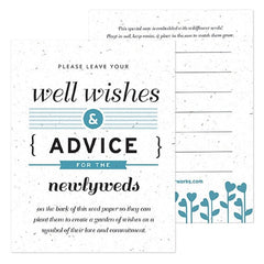 Dark Blue Wedding Reception Ideas, Well Wishes Cards
