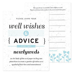 Light Blue Wedding Reception Ideas, Well Wishes Cards