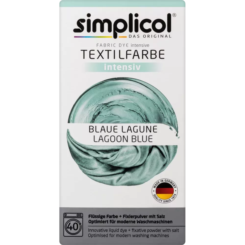 Regelen Goederen Kwalificatie Simplicol Textielverf intensief Blue Lagoon, 150 g