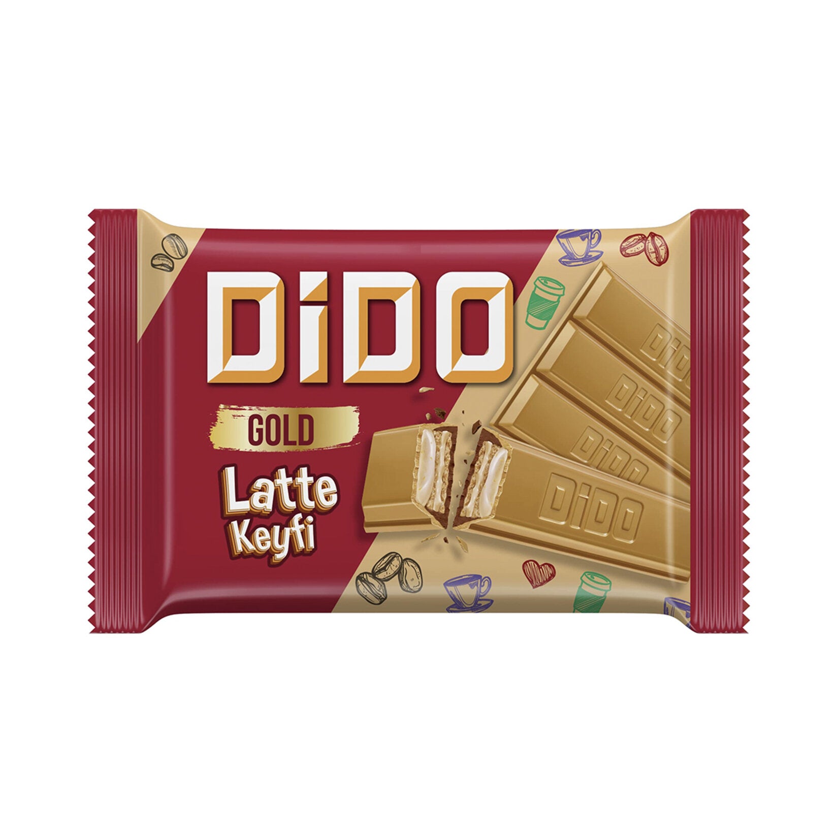 Ülker Dido Gold Chocolate Wafer With Milk Jam Taste 36g - Shop Wafers at   - Best Brands and Products - Free Worldwide Shipping Over $150