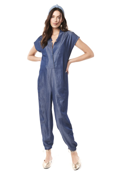 denim jumpsuit maternity