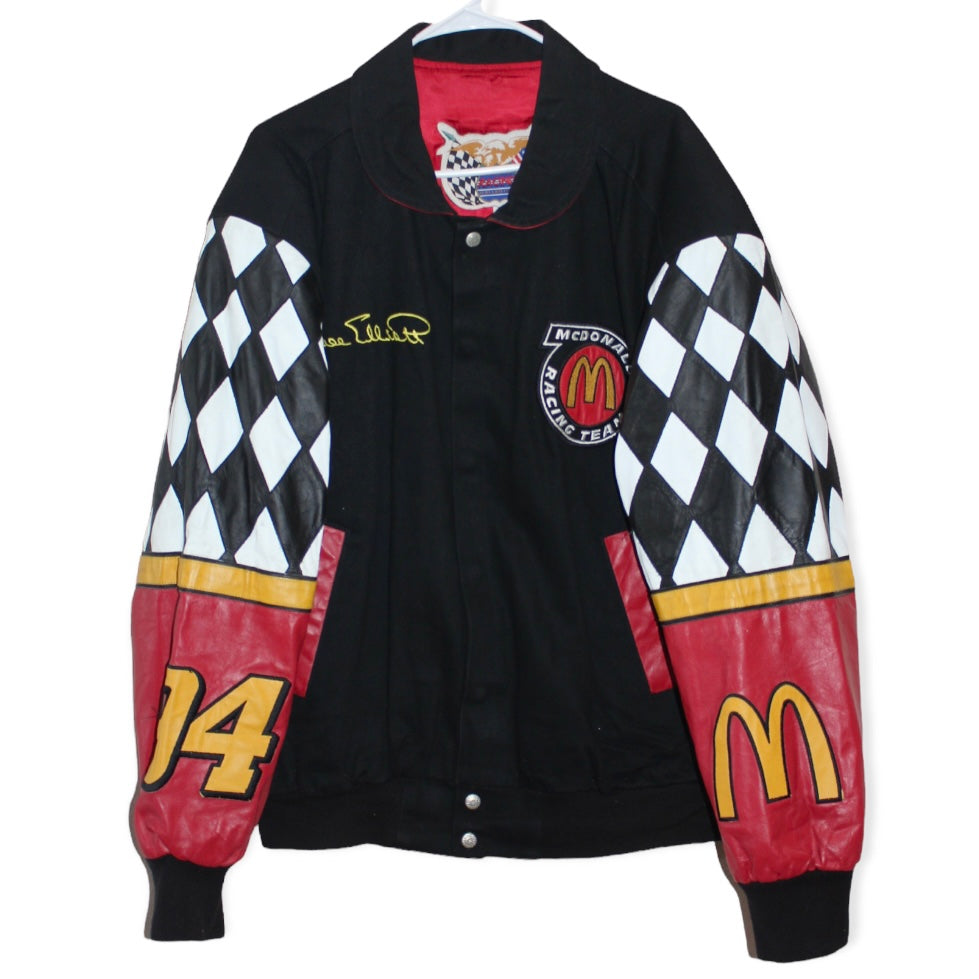 Rare McDonald’s Racing NASCAR Bill Elliott #94 Jeff Hamilton Jacket (L