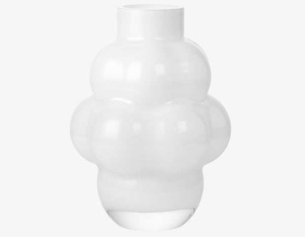 Louise Roe - Balloon Vase 04 - Opal White Glass Louise Roe - Balloon Vase 04 - Opal White Glass