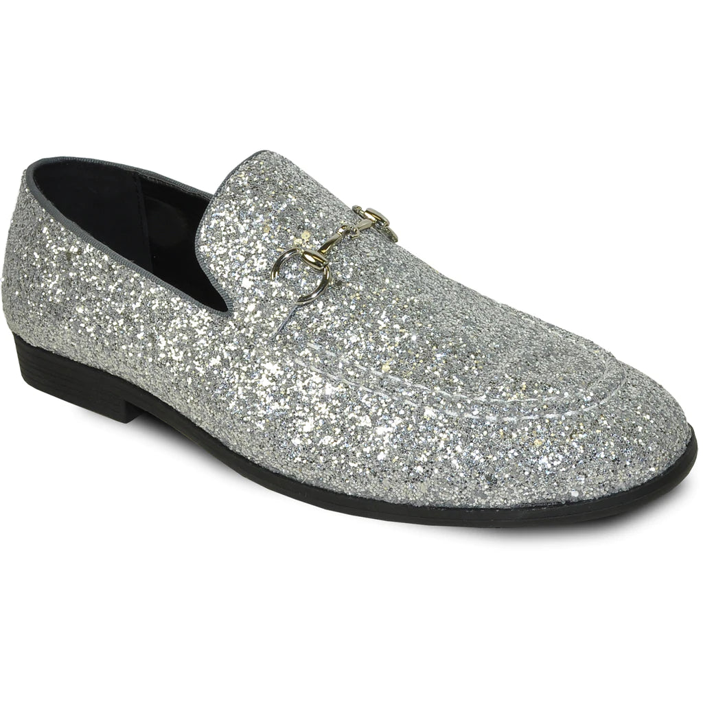 silver glitter prom heels