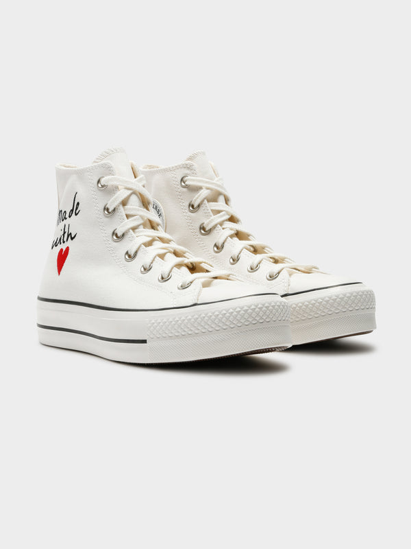 converse chuck platform vintage white