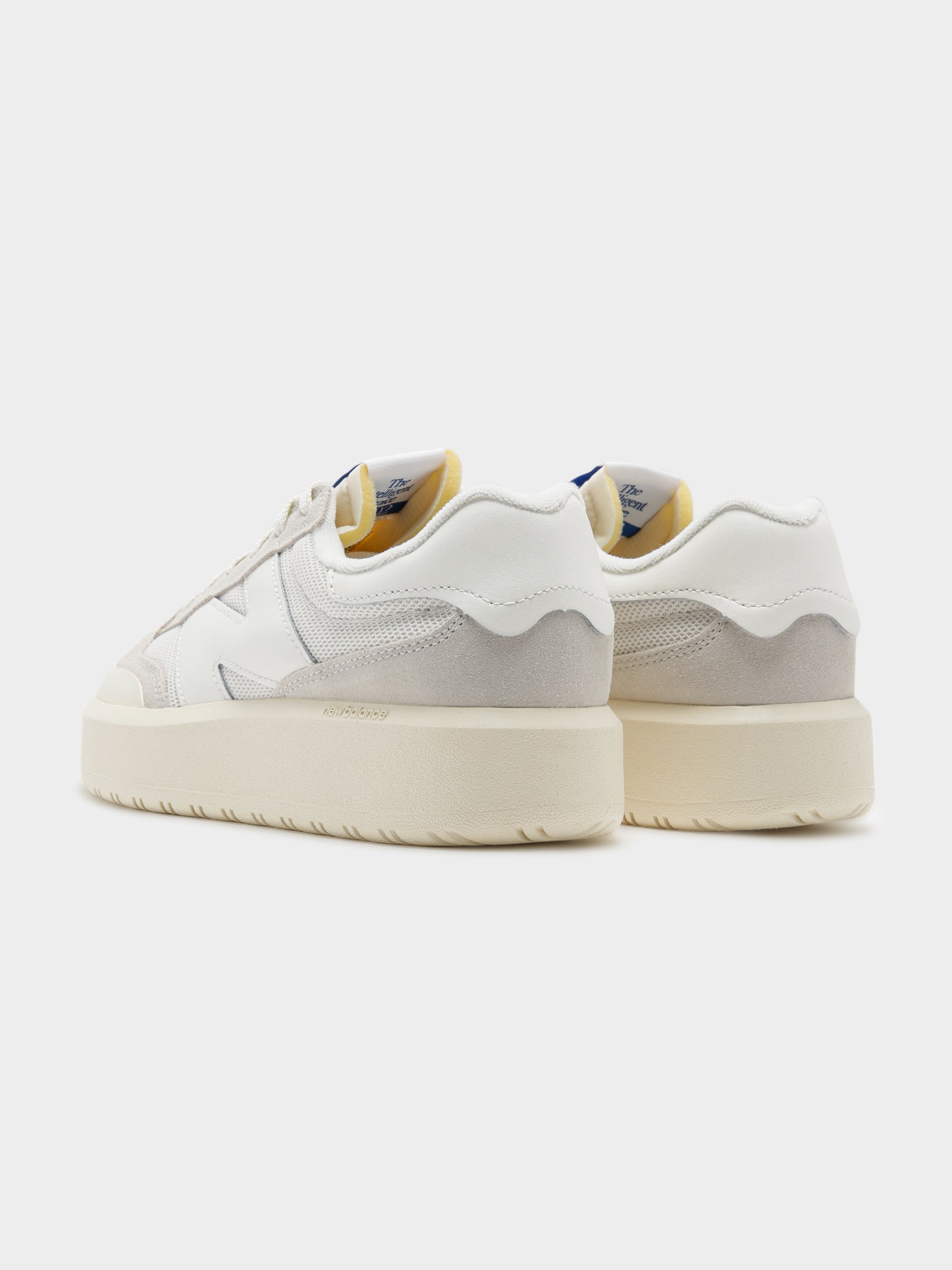 Womens CT 302 Platform Sneakers in White & Chalk
