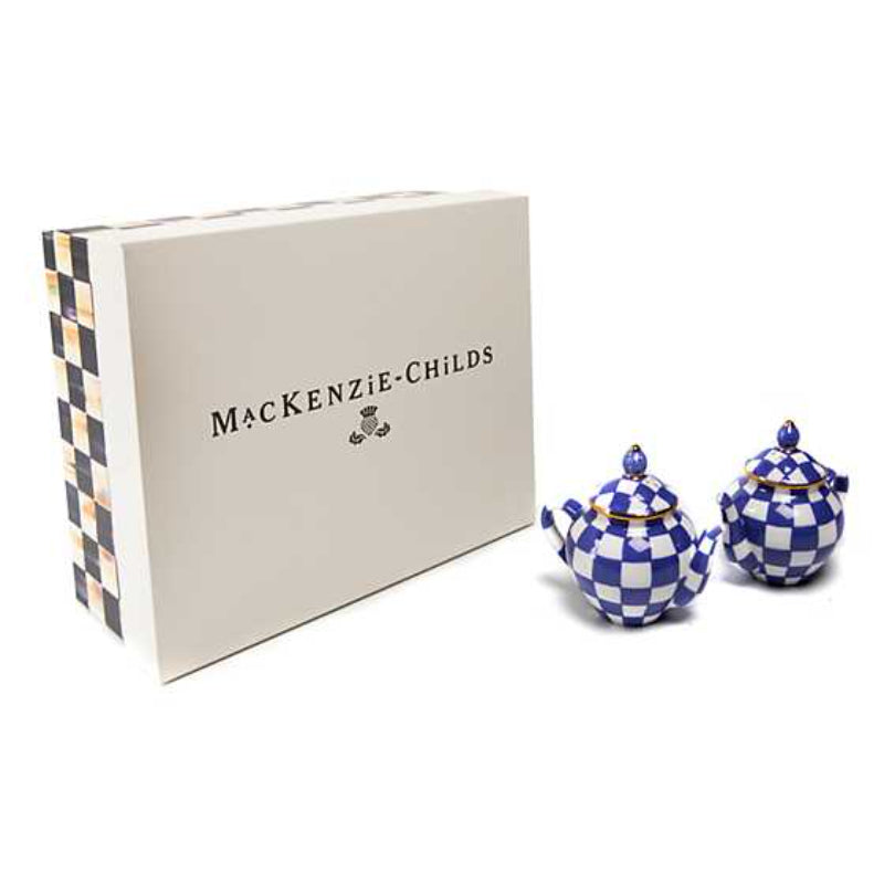 mackenzie childs blue teapot