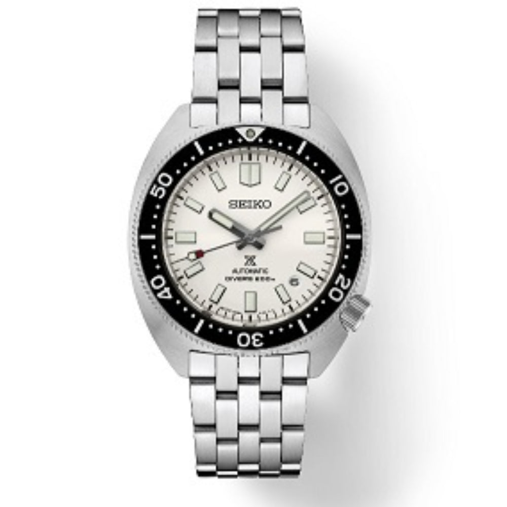 Seiko Prospex 41mm Automatic Diver's Watch - White/Steel Jewelers