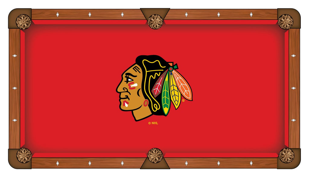 Chicago Blackhawks Custom Pool Table Cloth