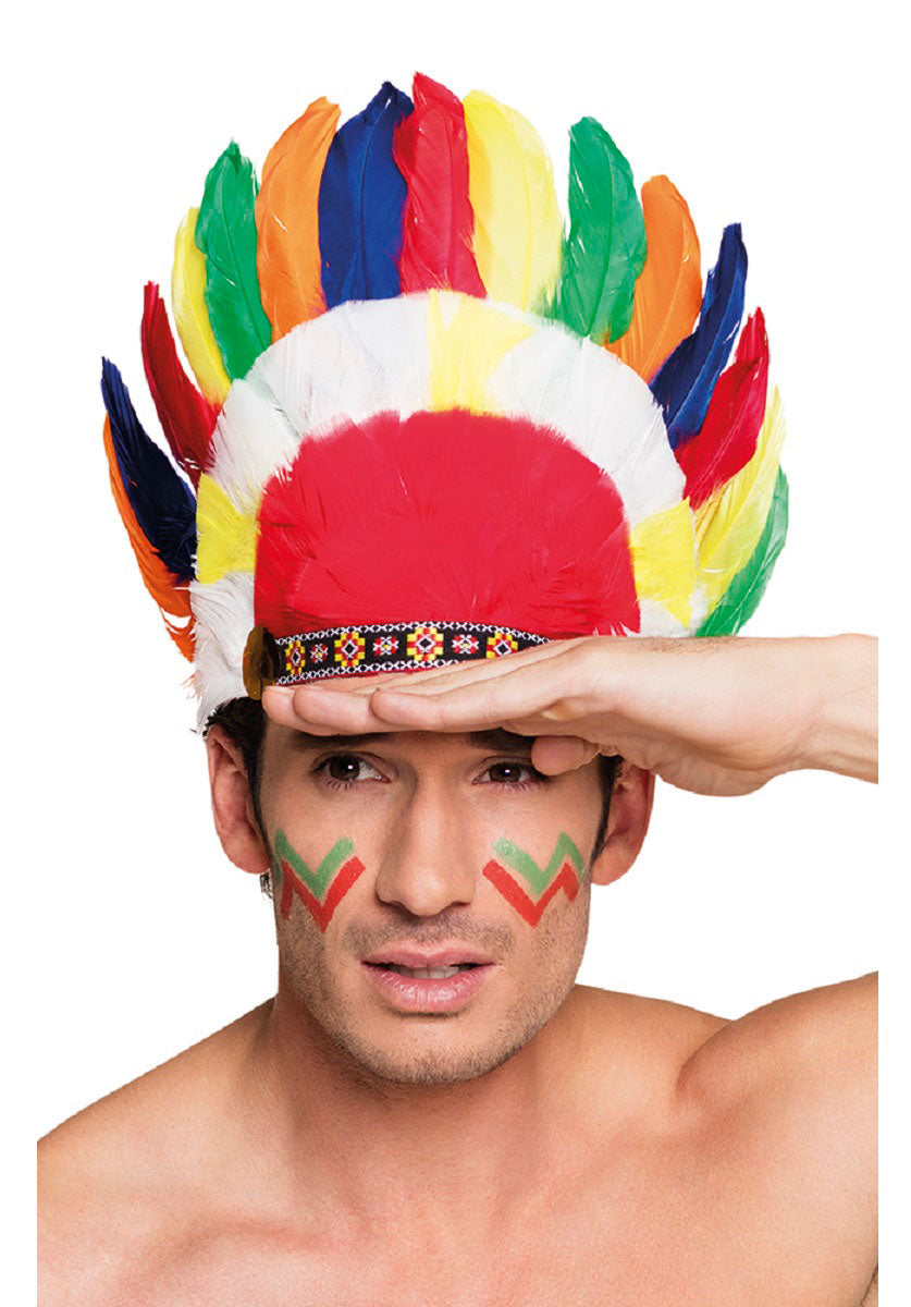 Indian Cherokee Headdress Mad World Fancy Dress