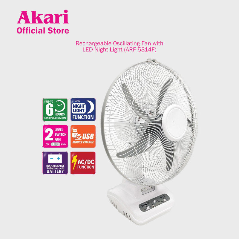 akari battery fan