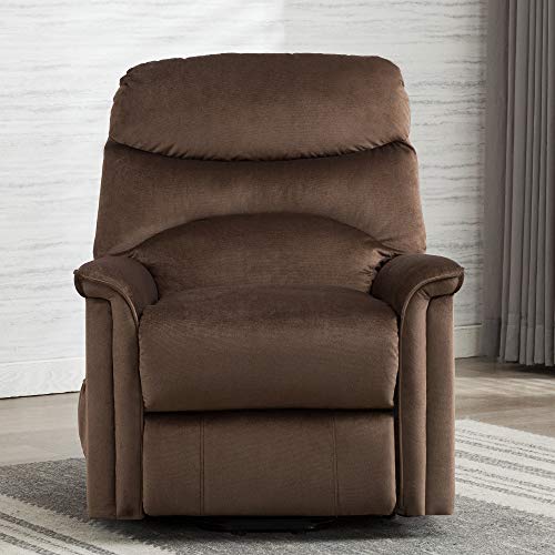 Bonzy Home Recliner New Electric Powered Lift Recliner Chair with Remote Control Brown D145 Bedroom & Living Room Chair Recliner Sofa for Elderly Home Theater Seating