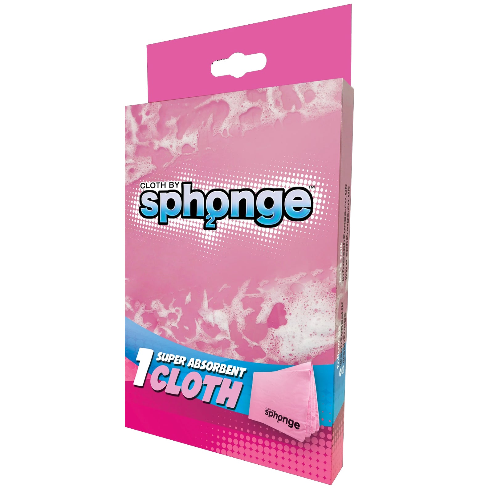 Super Absorbent Pink Sph2onge Cloth | Cleaning Cloths