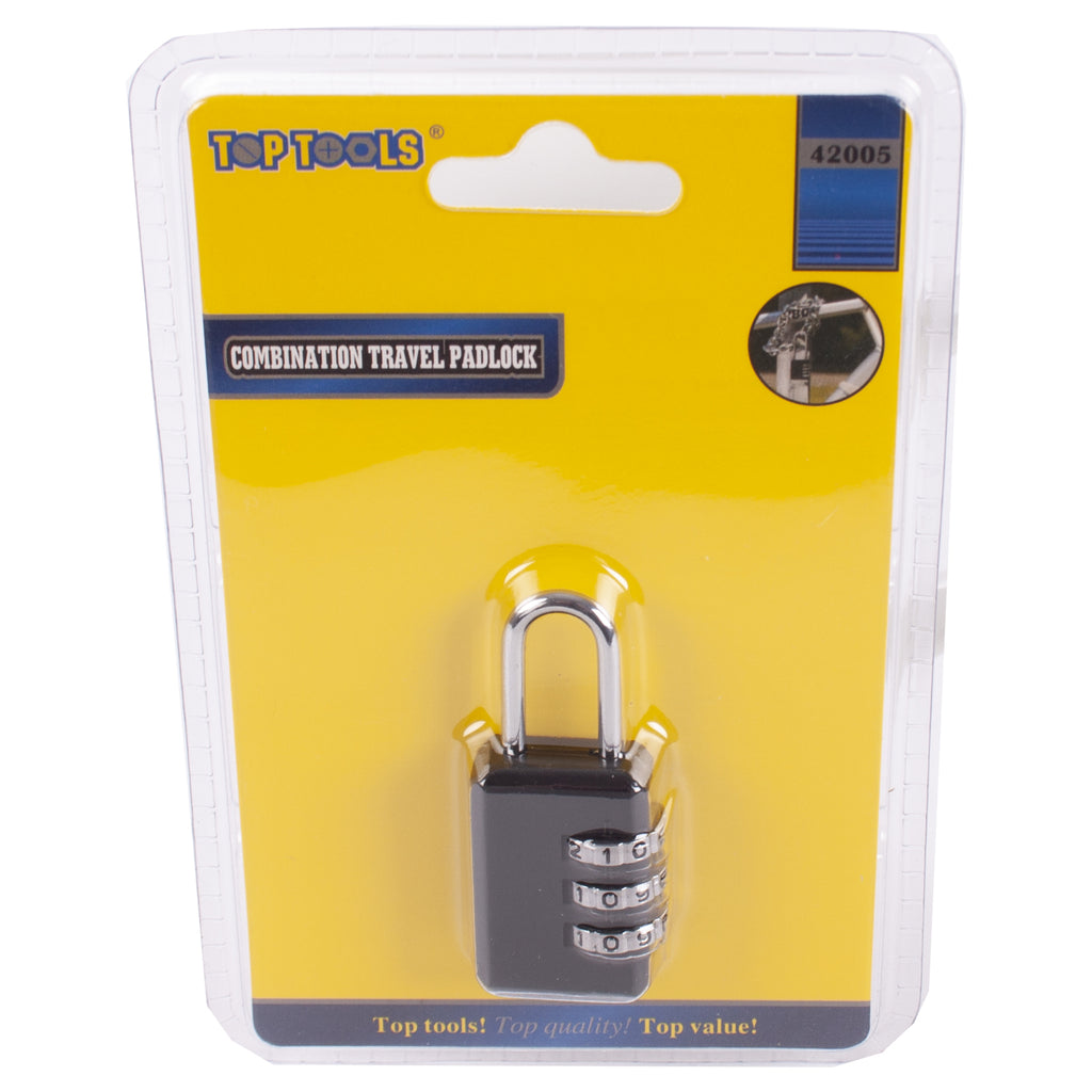 combination travel padlock