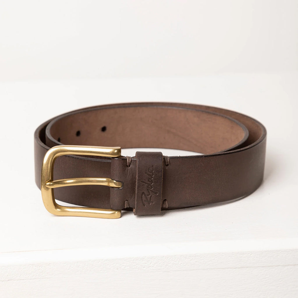 mens brown leather jeans belt