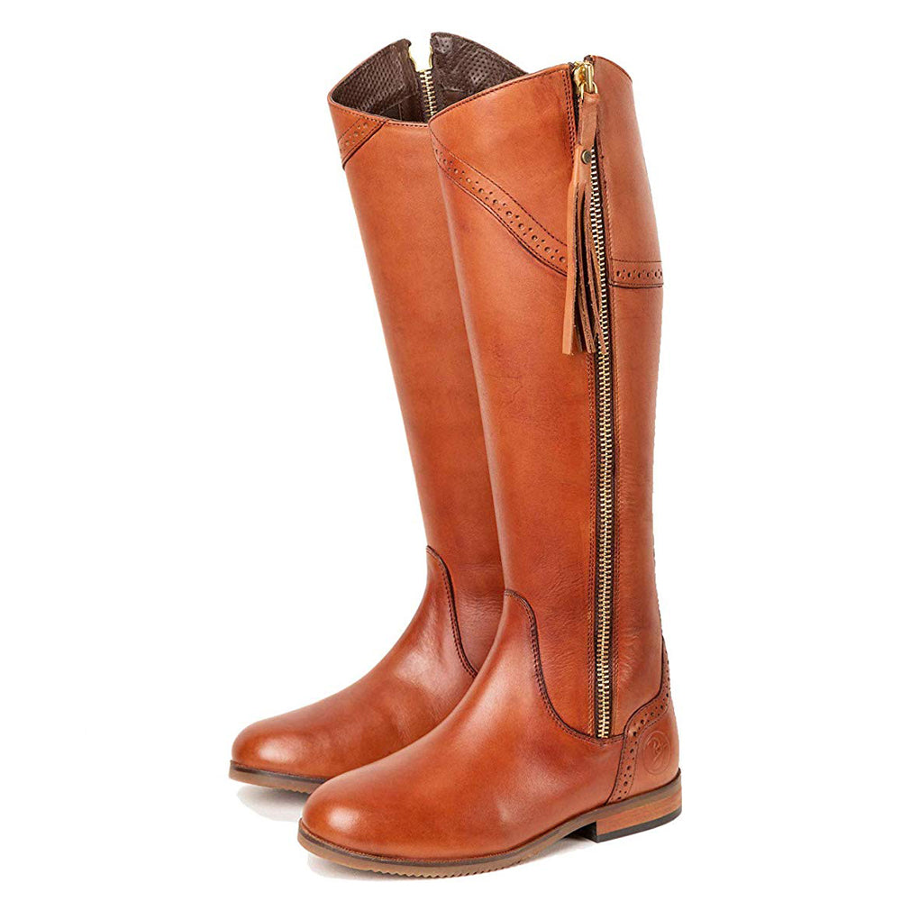 ladies tan leather boots uk