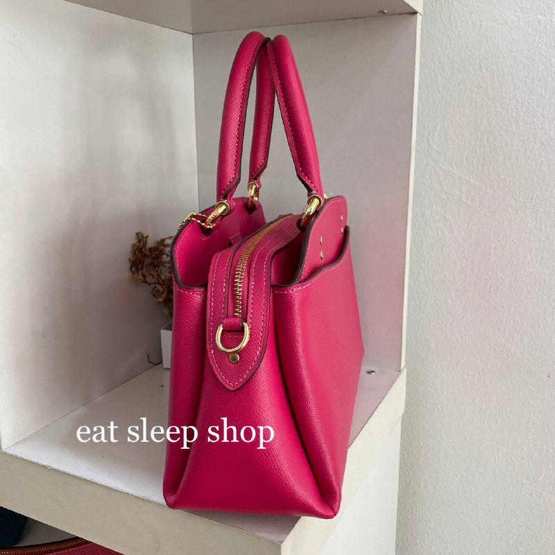 coach mini lillie carryall pink