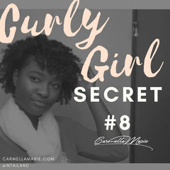 curly girl secret #8 flat twist out using a curl cream