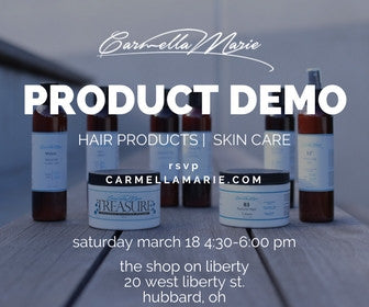 youngstown ohio natural hair product for curls and locs: product demo day for carmella marie