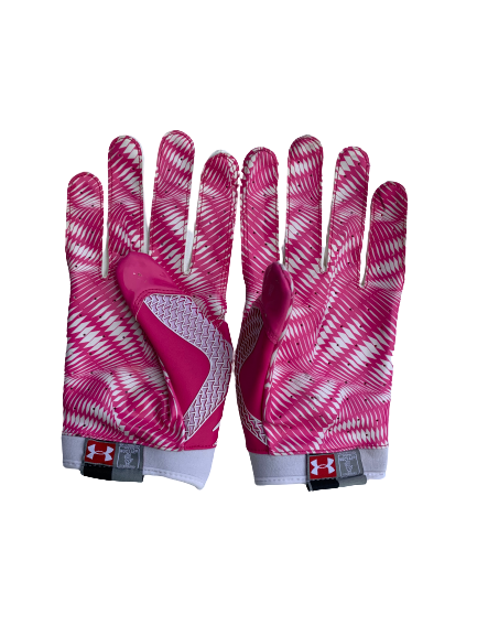 breast cancer football gloves