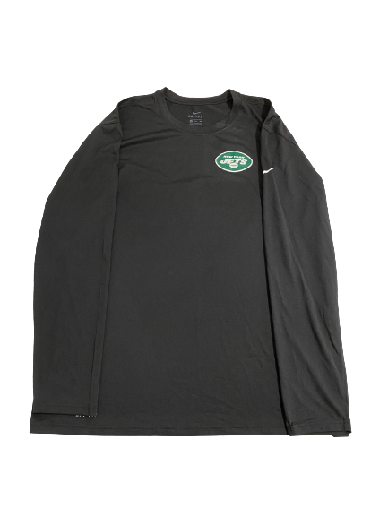 Maquinilla de afeitar eco garrapata Tarik Black New York Jets Football Team-Issued Long Sleeve Shirt (Size –  The Players Trunk